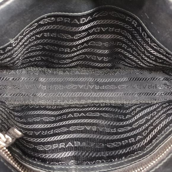 Prada Nappa Gaufre Sound Lock Black Nappaleather 1bd139197/b - Picture 6 of 10